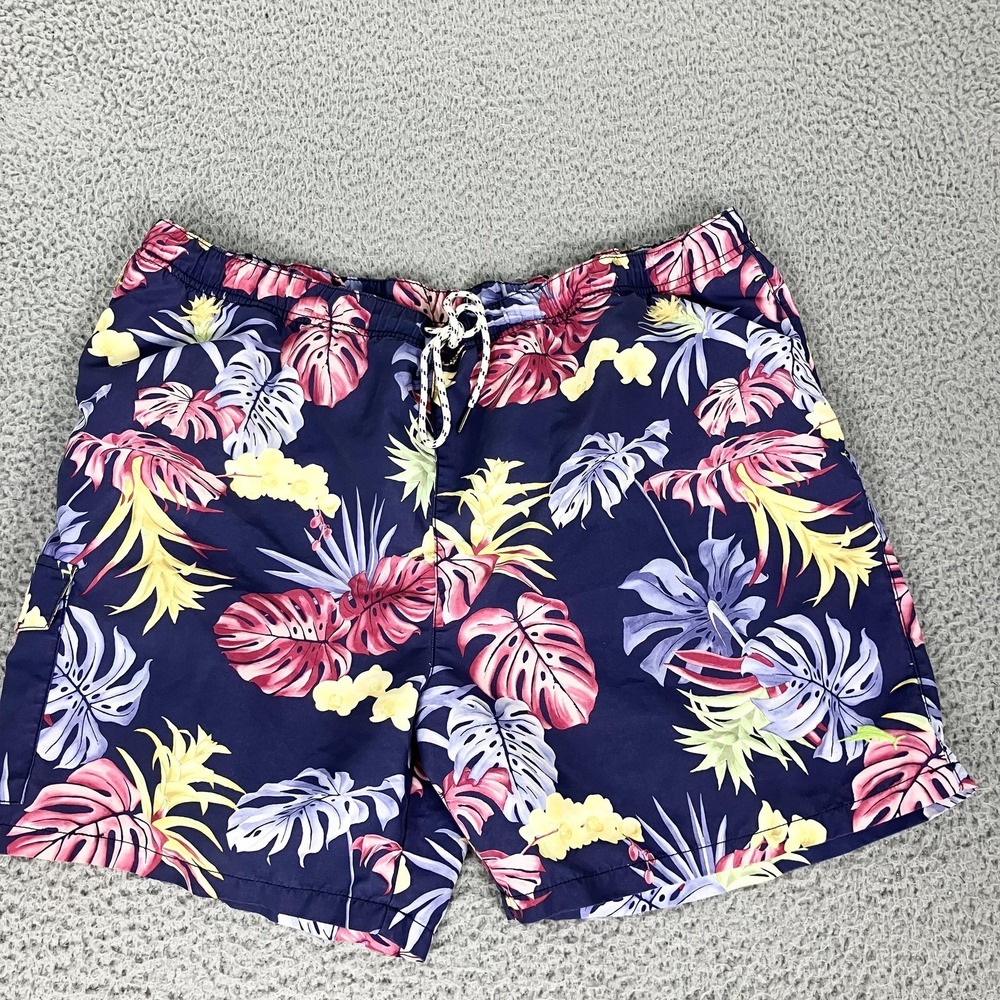 Tommy Bahama Swim Shorts Mens 2XL Multicolor Tropical Floral‎ Quick Dry Trunks
